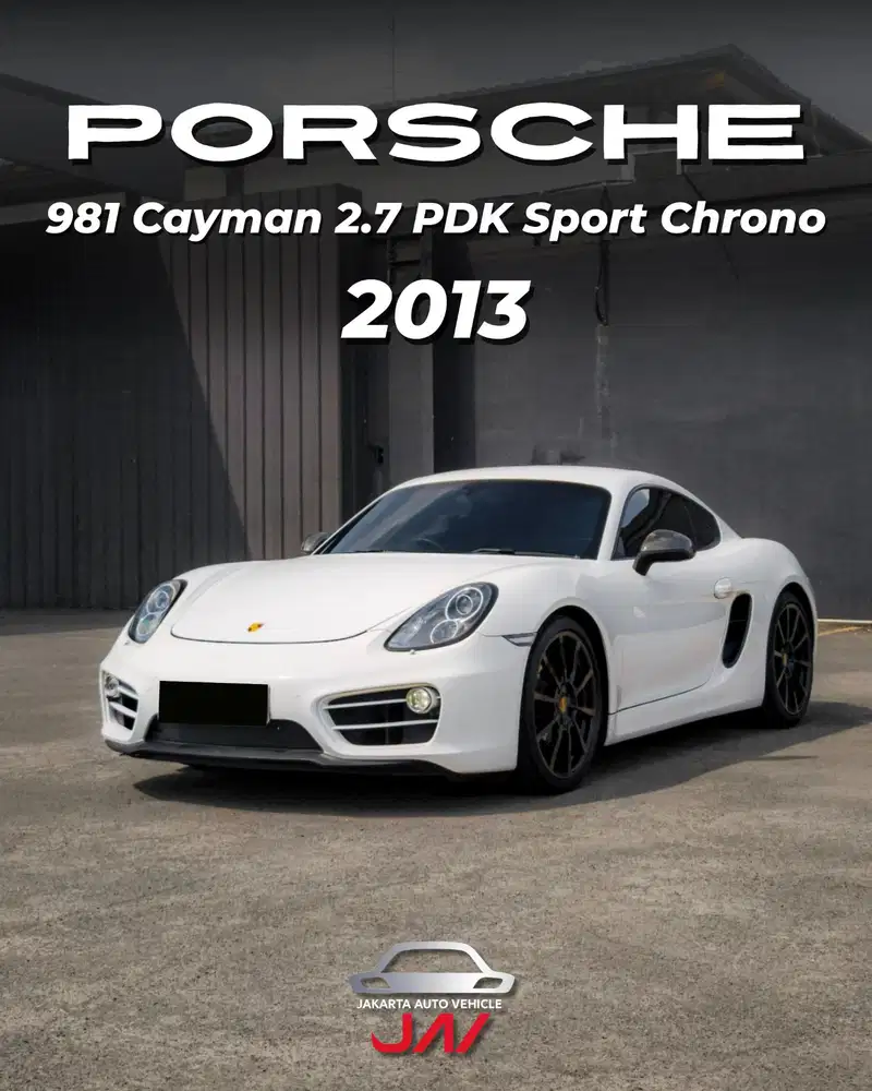 Porsche 981 Cayman 2.7 PDK Sport Chrono 2013 / LOW ODO / LIKE NEW