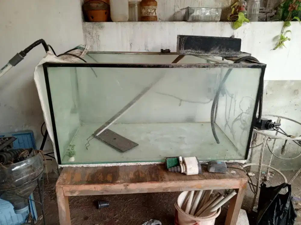 Aquarium kaca lengkap