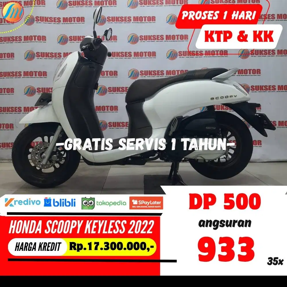 DP H ANYA 500RIBU HONDA SCOOPY KEYLESS 2022 ANGSURAN SANGAT RENDAH