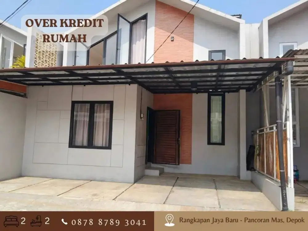 Rumah Type Mezzanine OVER KREDIT 87JT dkt Tol di Pancoran Mas Depok