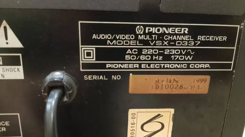 av receiver pioneer VSX-D337