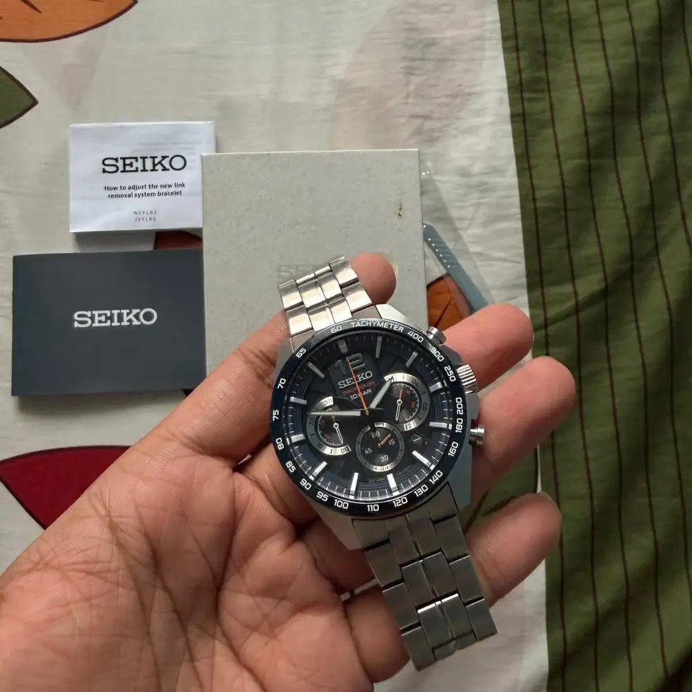 SEIKO Chronograph Quartz Stainless Steel SSB345P1 – Original