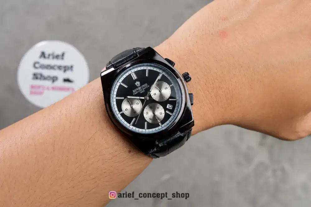 Jam tangan kulit original chrono (Barang Baru)
