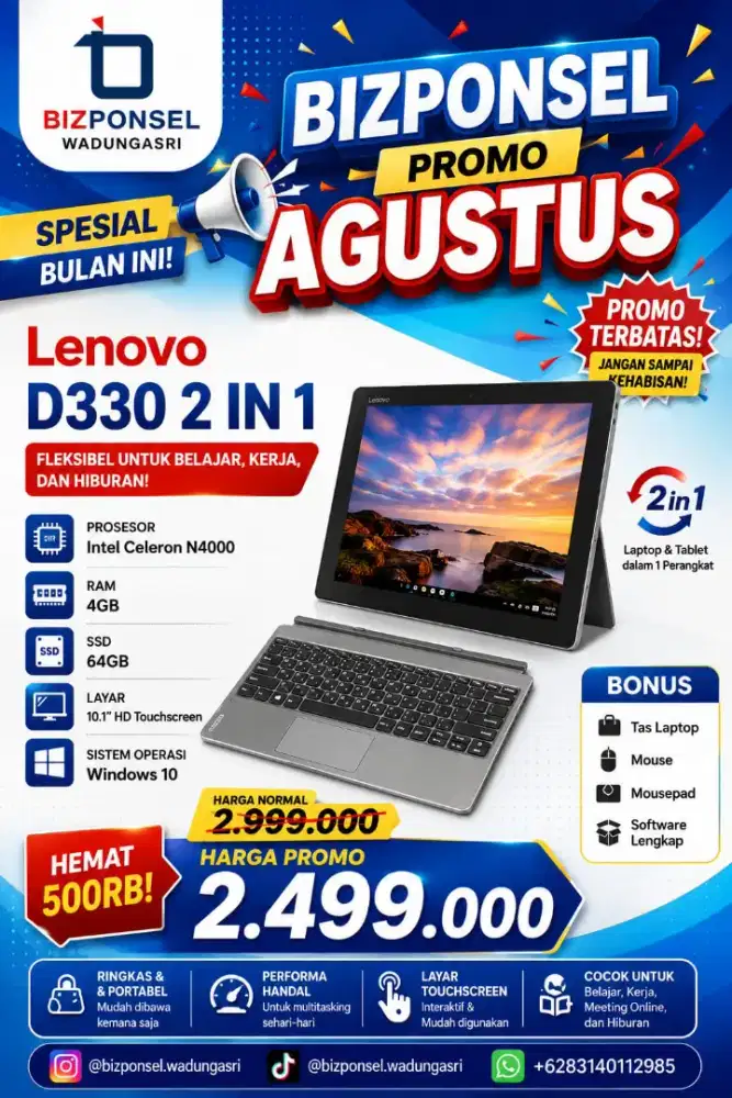 Promo kredit laptop cuma ktp saja