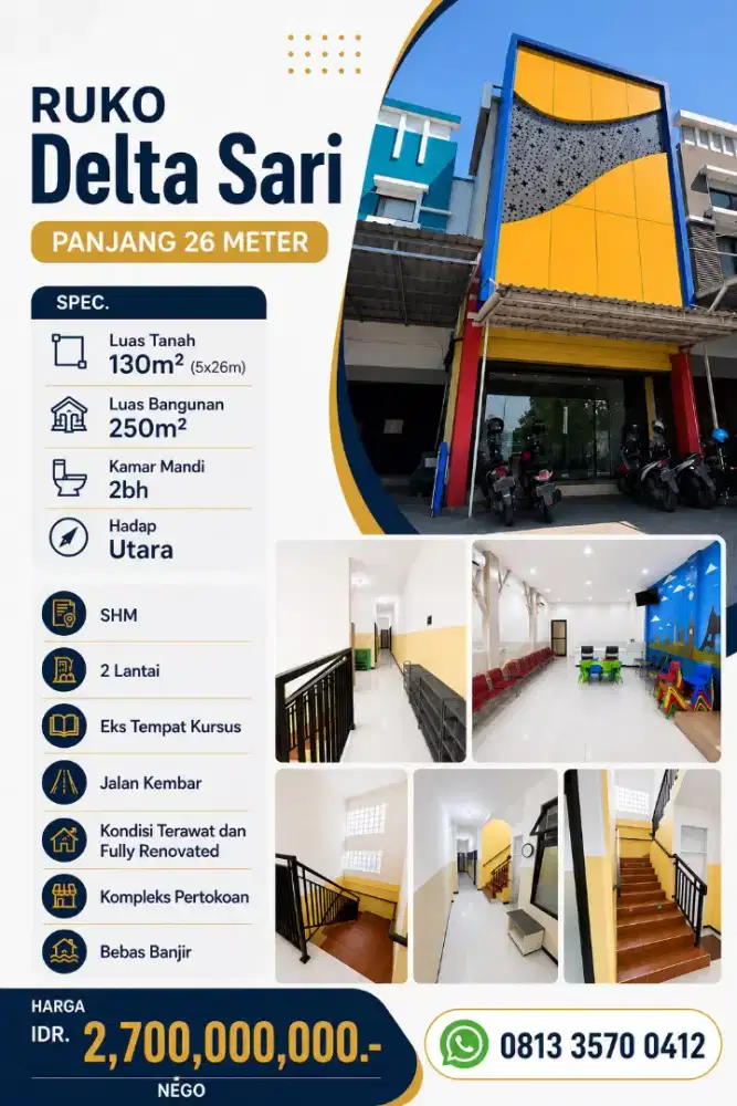 Ruko Terawat Siap Huni di Ruko Delta Fortuna