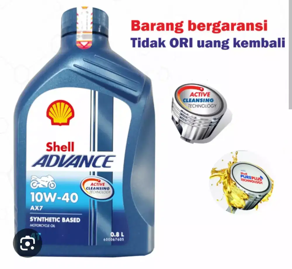 Dijual Oli Shell AX7 10w-40 0.8 liter