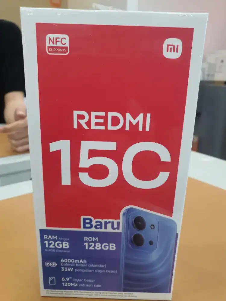 Redmi 15C 6/128 garansi resmi 15 bulan no repack