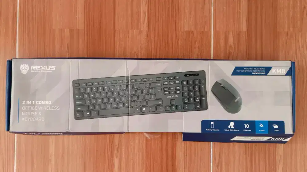 Keyboard & Mouse Wireless Rexus KM8