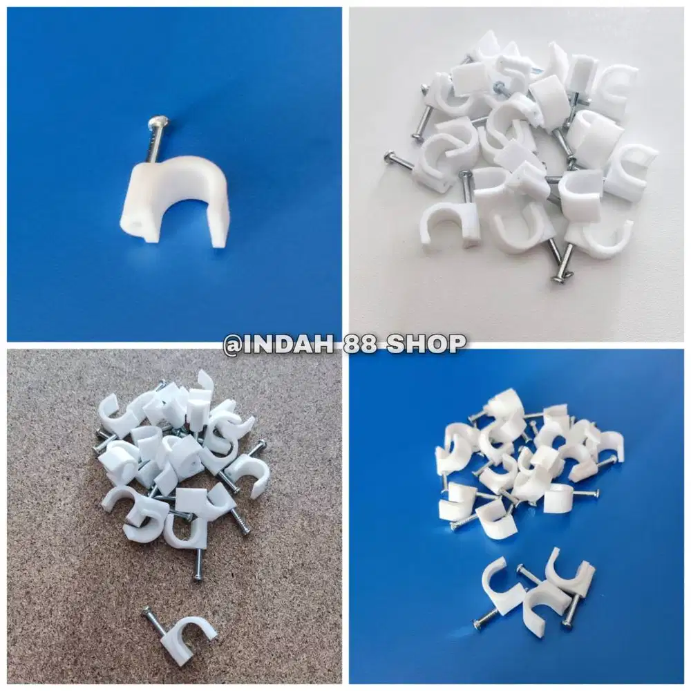 Paku Klem Kabel Putih
