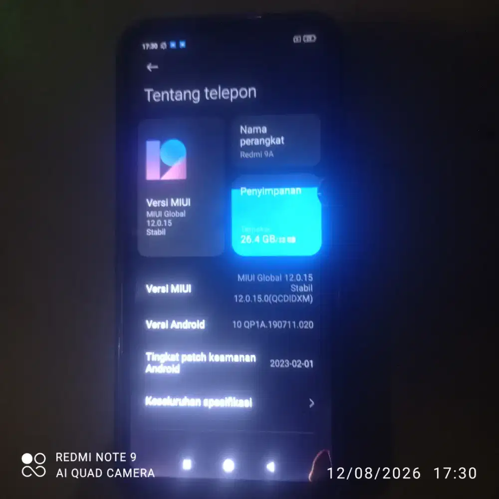 Redmi 9A batangan