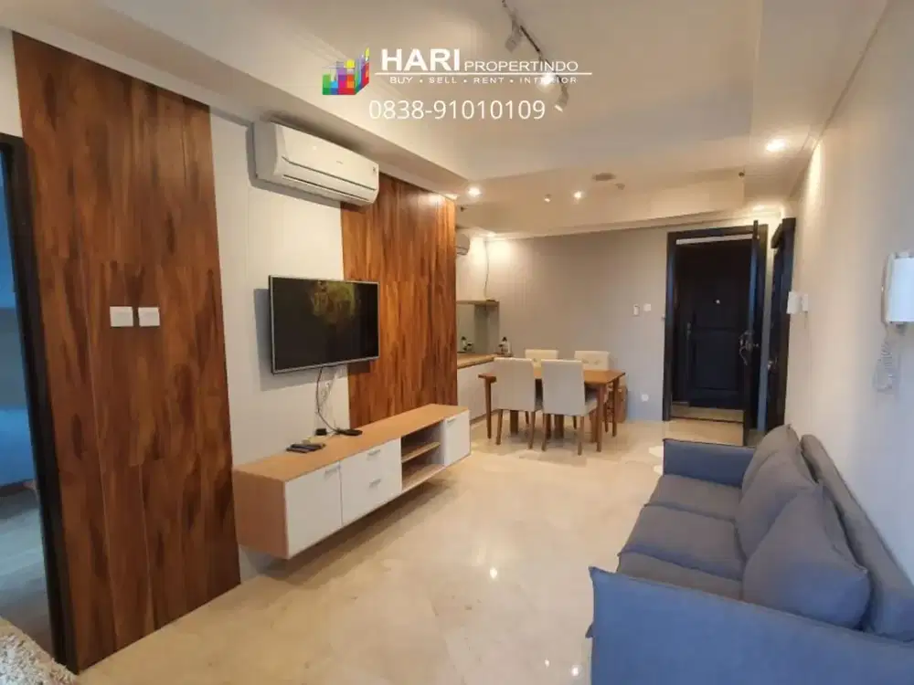 FOR SALE / FOR RENT Apartment Bellagio Residence Mega Kuningan 2 BR - Full Renovation Close to MRT LRT Busway One Satrio