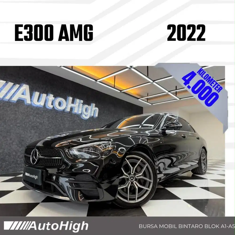 DP10% [Km4.000] E300 AMG 2022 Black Reg 2023 #AUTOHIGH