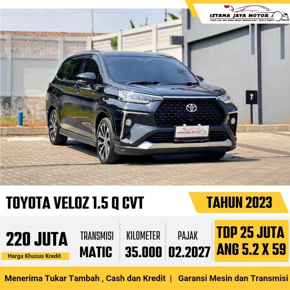 Toyota Veloz Q CVT AT th 2023 #istana jaya motor