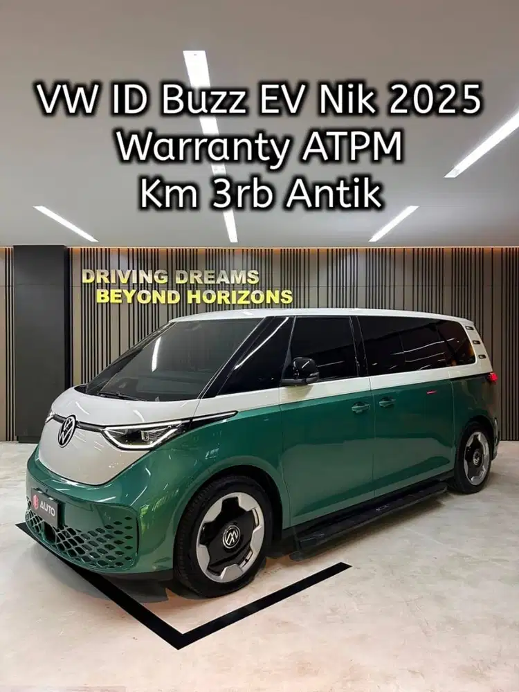 Volkswagen VW ID BUZZ LWB EV AT 2025 Putih Hijau Km3rb B1946TDR