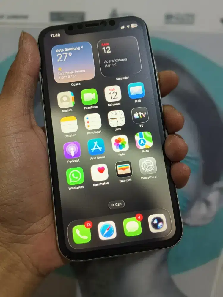APLLE IPHONE 11 WHITE 128GB EX-IBOX FULLSET + TRAVEL CHG