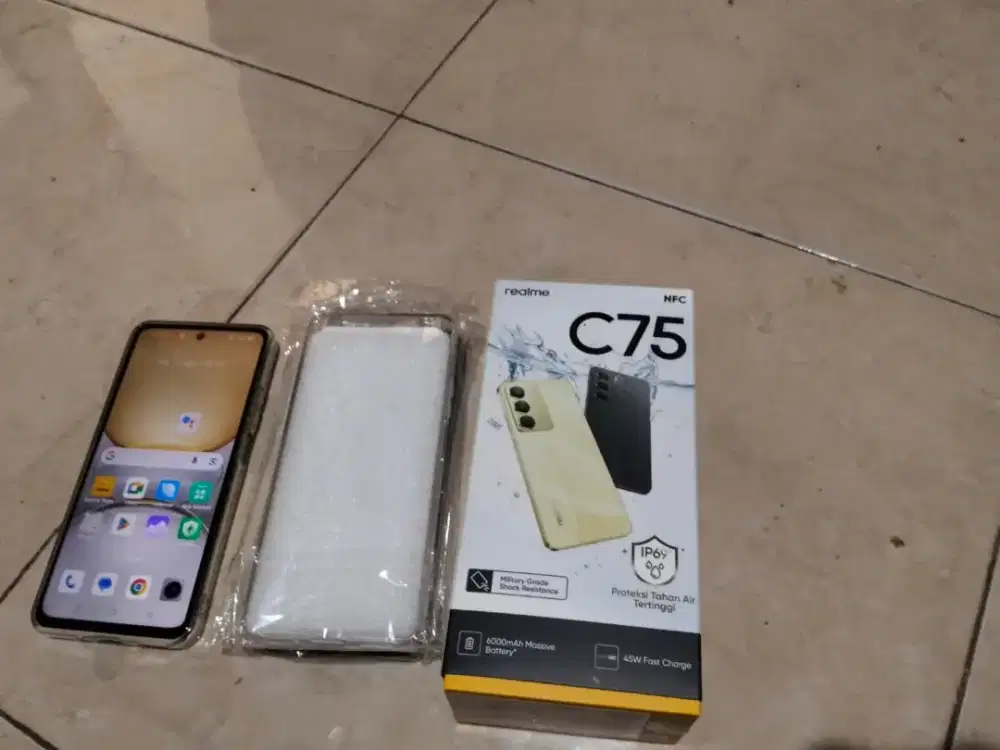 Realme c75 ram 8/256 like new mulus sperti baru harga nego tipis