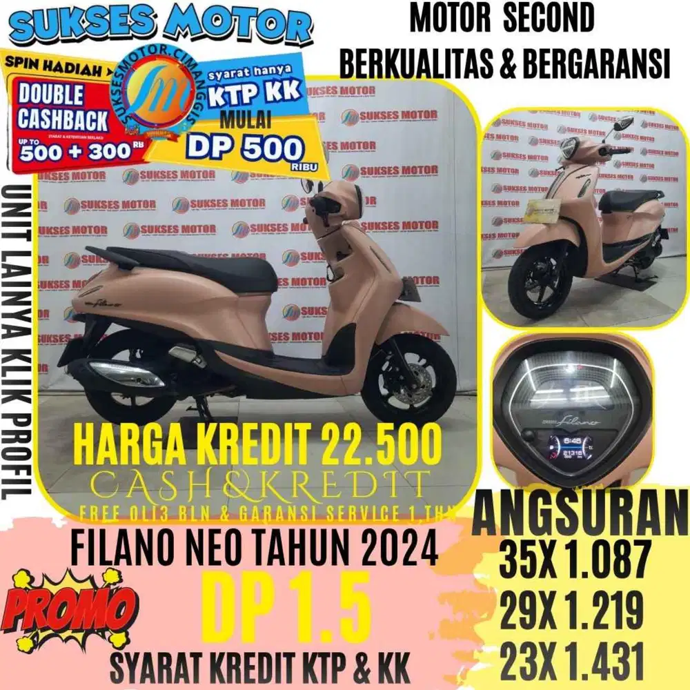 FILLANO NEO TAHUN 2024 BERGARANSI CASHBACK UPTO 3OORBUAN