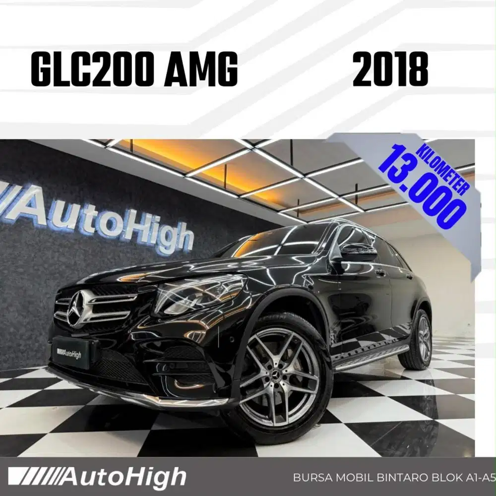 DP10% [Km13.000] GLC200 AMG 2018 Black / GLC 200 Reg 2019 #AUTOHIGH