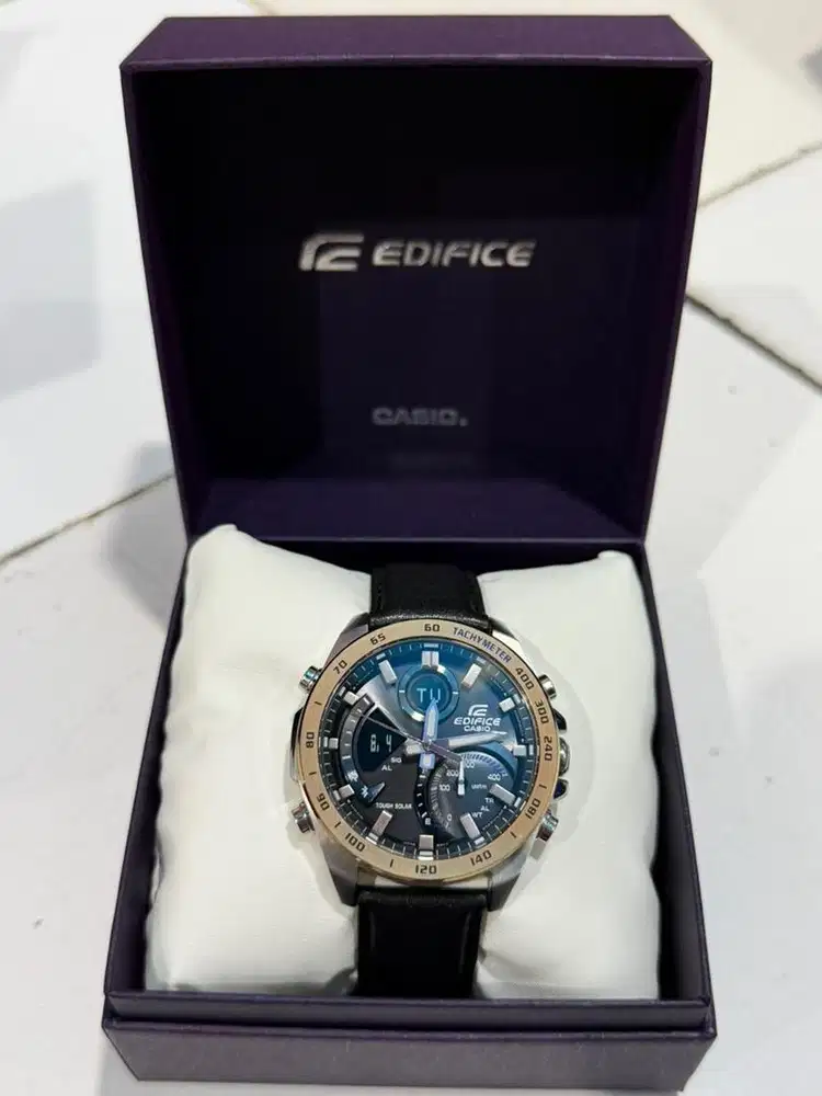 Jam Casio Edifice ECB 900GL Tough Solar Original Fullset Bluetooth