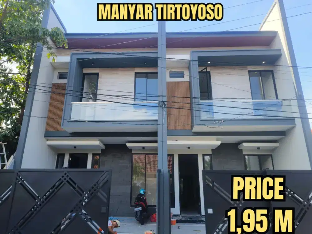 SISA 1 UNIT, TENGAH KOTA. RUMAH MANYAR TIRTOYOSO TOMPOTIKA SURABAYA TIMUR. DEKAT WISMA MUKTI, MERR, KLAMPIS, GALAXY MALL, ITS, KERTAJAYA,