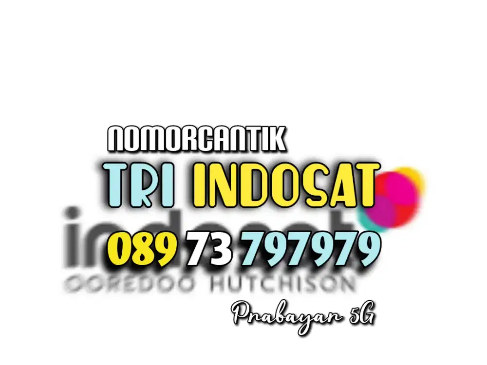 (bisa COD) PROMO Nomor CANTIK kartu TRI INDOSAT HOKI TRIPEL AB 797979