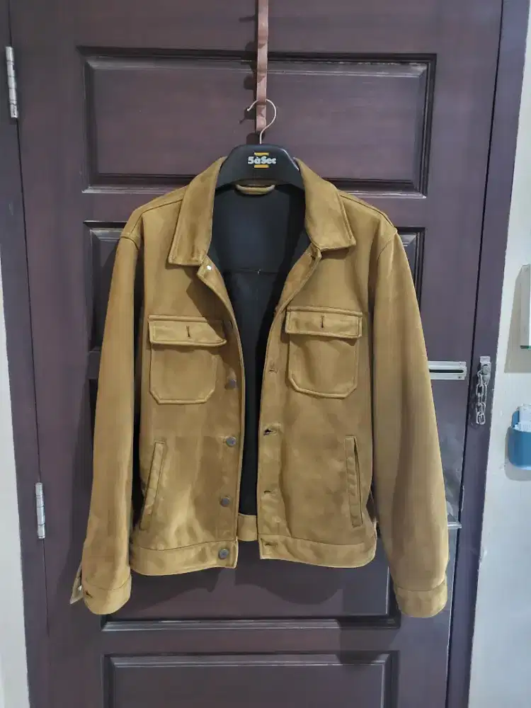 Jaket Pull and Bear Suede Original Pria
