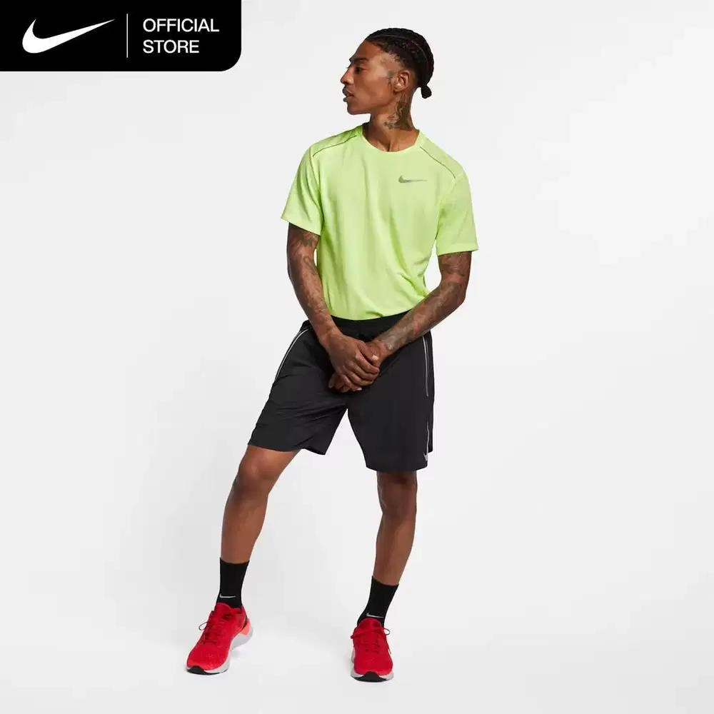Nike Dri-FIT Men's Miler Short-Sleeve Running Top - Barely