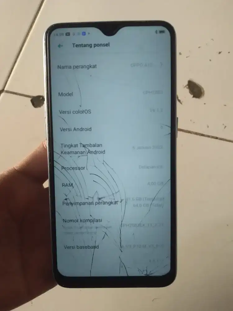 HP OPPO A12 RAM 4/64 RETAK