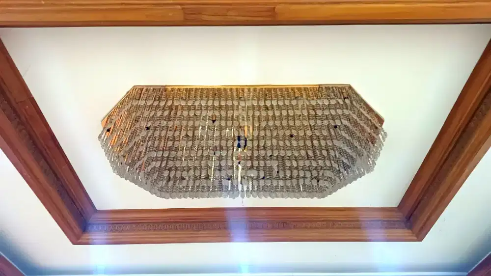 Lampu kristal Plafon Size Besar 1.8 x 1m cocok ruang besar, lobi hotel