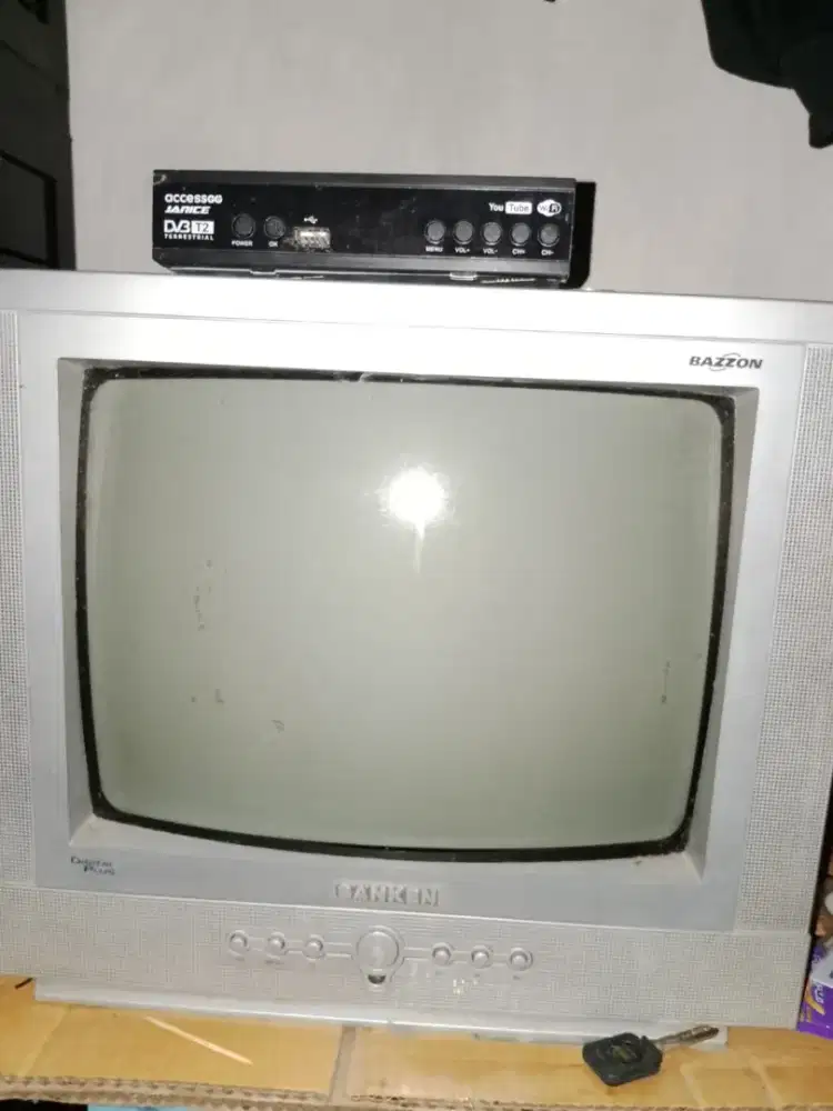 TV tabung 14 inch + Stb