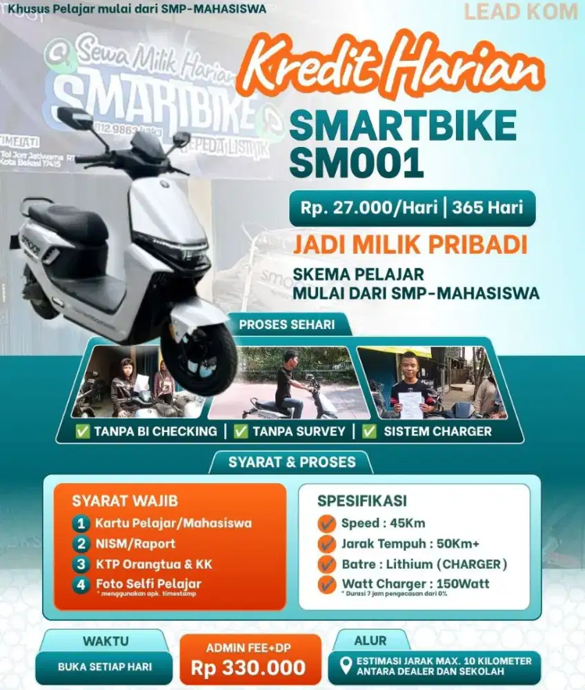Sepeda listrik rasa motor smoot sm001