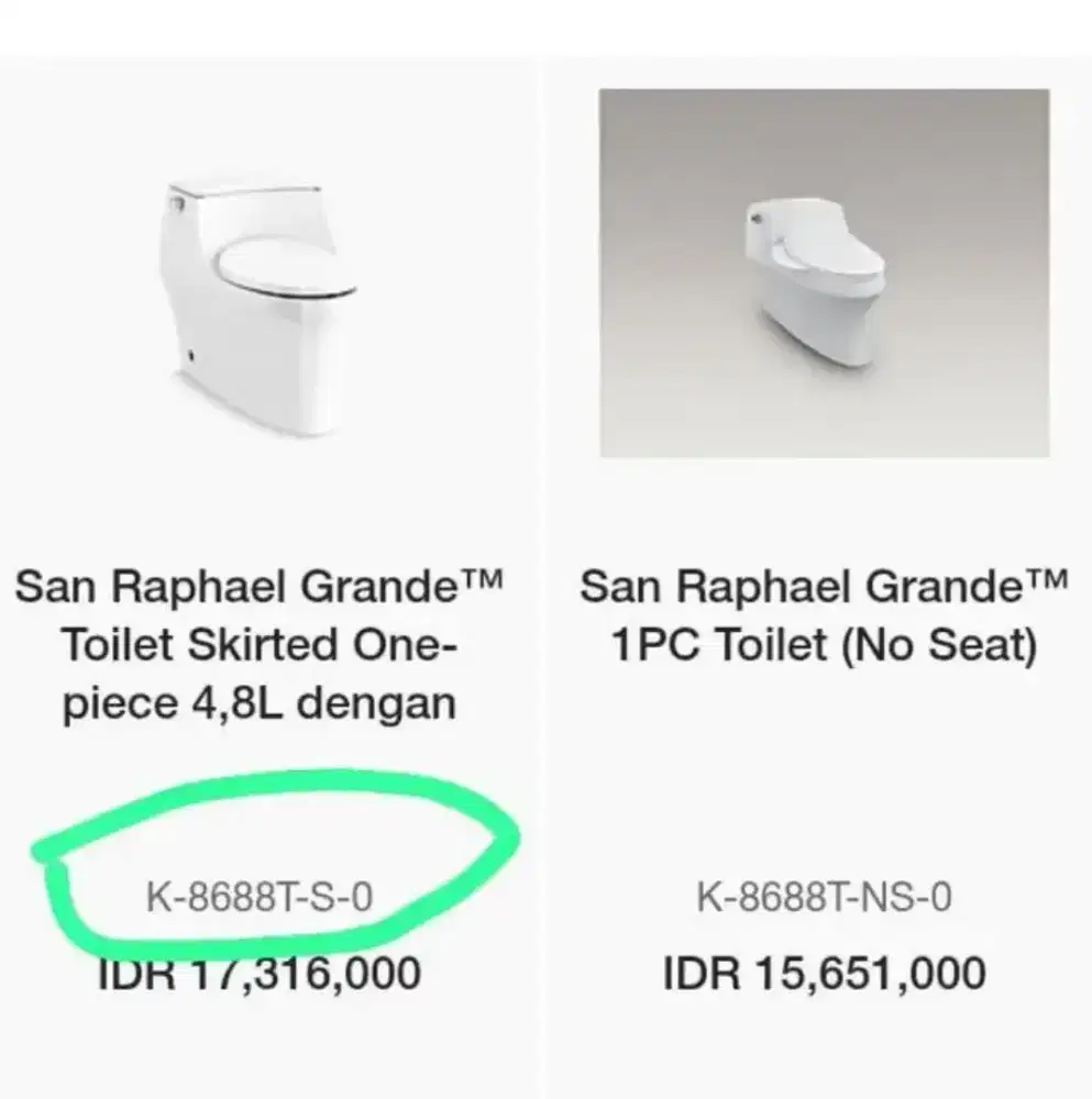 Toilet San Raphael grande 4,8L