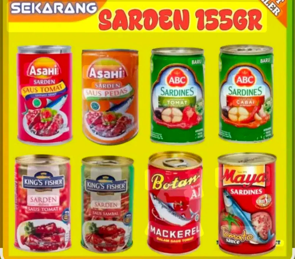 Sarden ukuran 155 gr