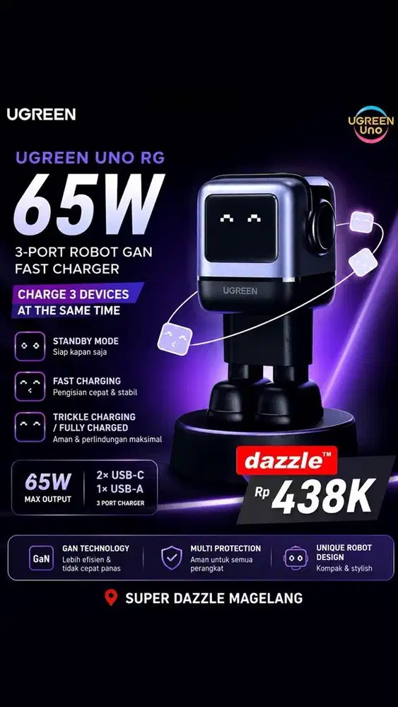 Tc ugreen nexode robot 65 watt gray
