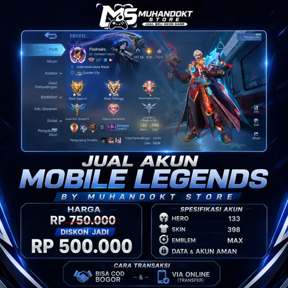 JUAL AKUN MOBILE LEGENDS