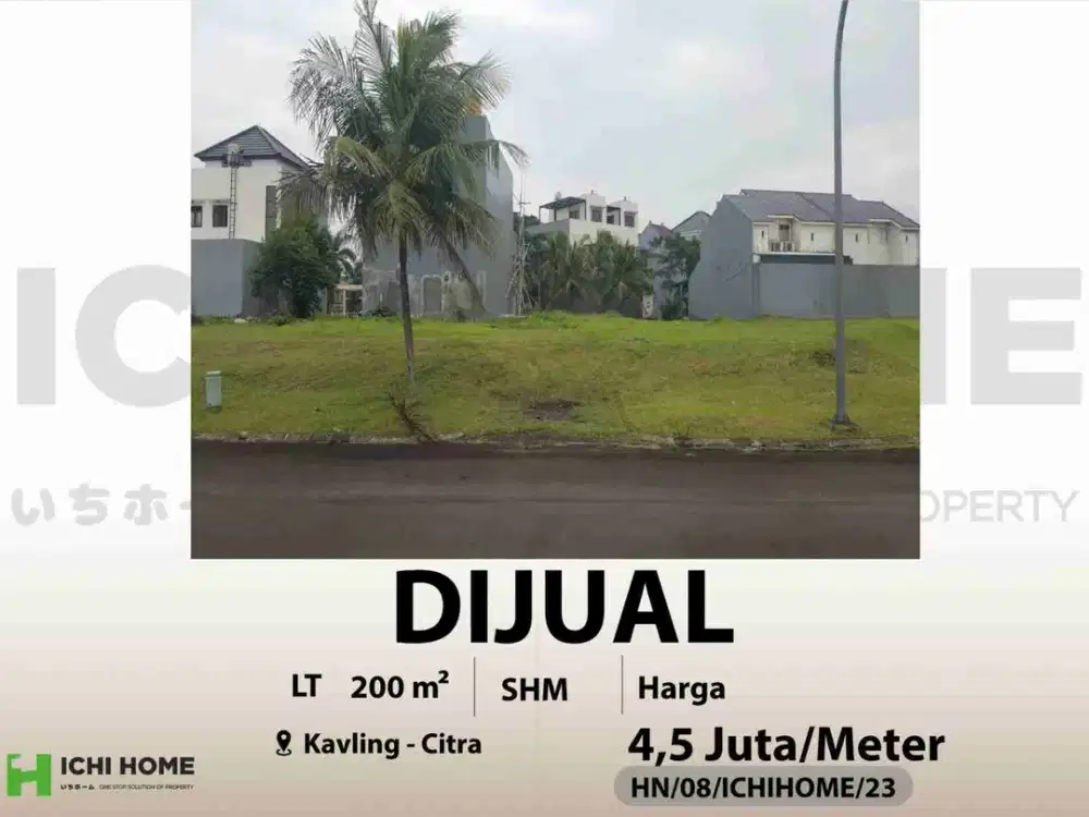 dijual tanah 200 M di citra raya