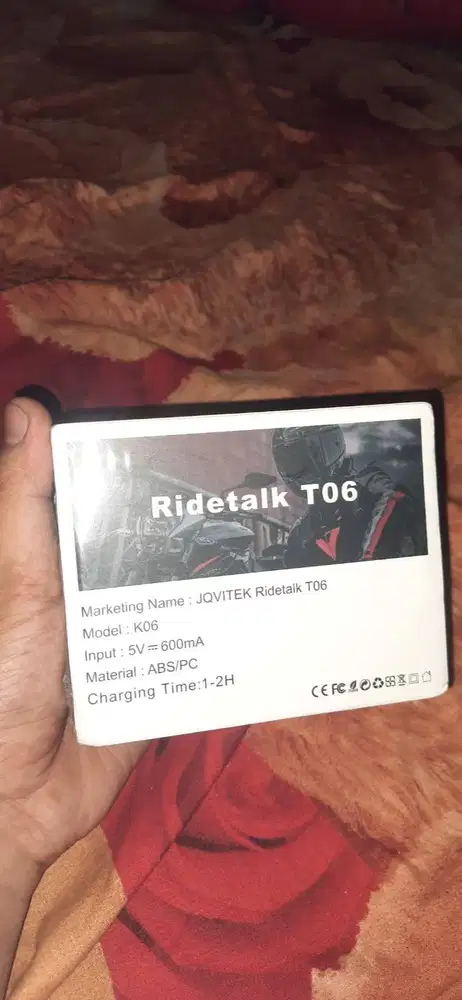 Intercom helm merk Jqvitek RGB Intercom Helm Motor Headset Bluetooth