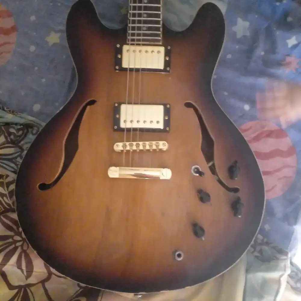 Gitar epiphone tua semi hollow gold part