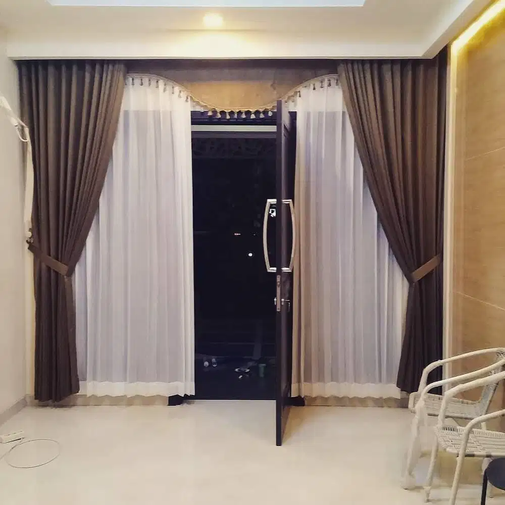 Jual Gorden Jendela & Pintu Gordyn Model Terbaru Wallpaper Dinding 3D