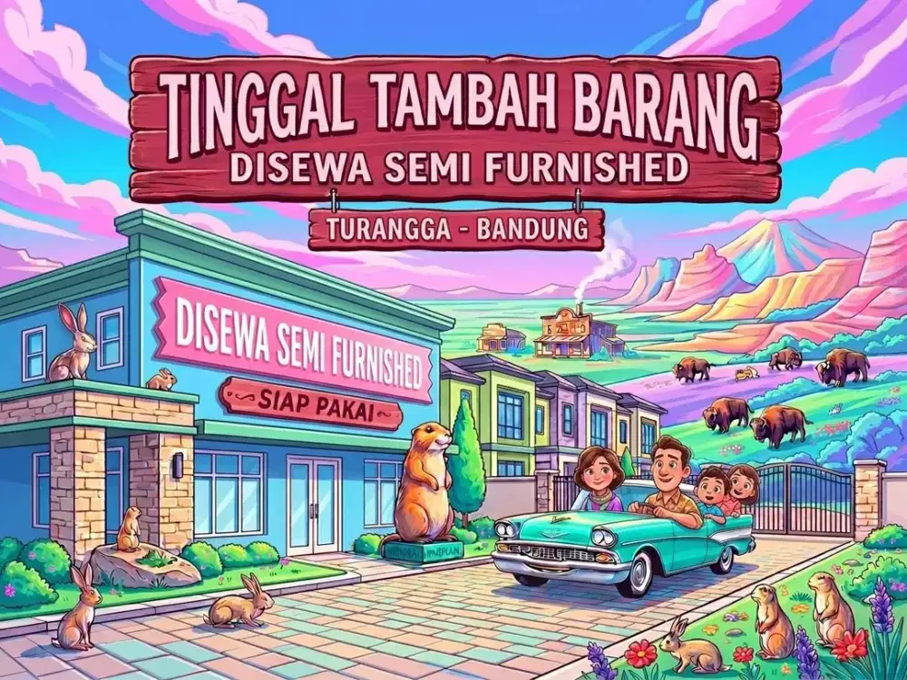 SEWA RUMAH DI TURANGGA, BUAH BATU, BANDUNG KOTA.