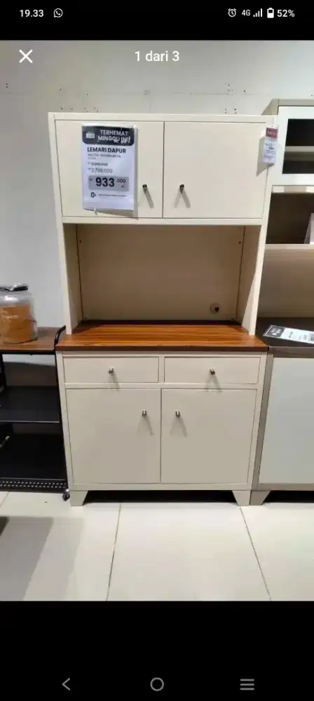 Kabinet penyimpanan dapur informa