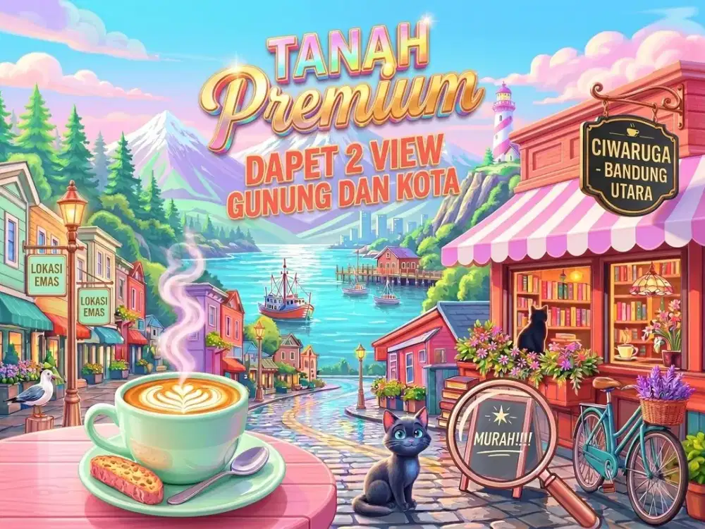 JUAL TANAH DI CIWARUGA, GEGERKALONG, BANDUNG UTARA.