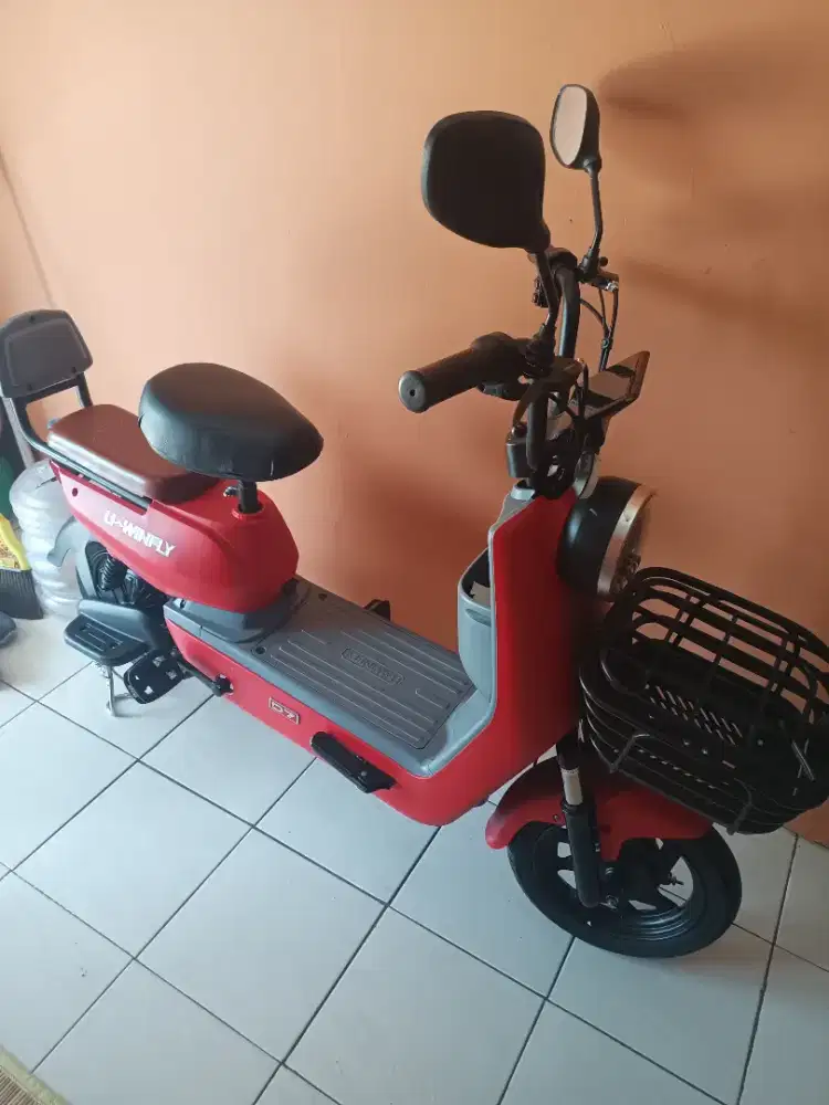 Sepeda listrik uwinfly d7 aki full baru