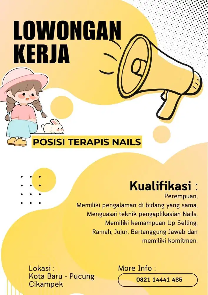 Lowongan Kerja Terapis Nails