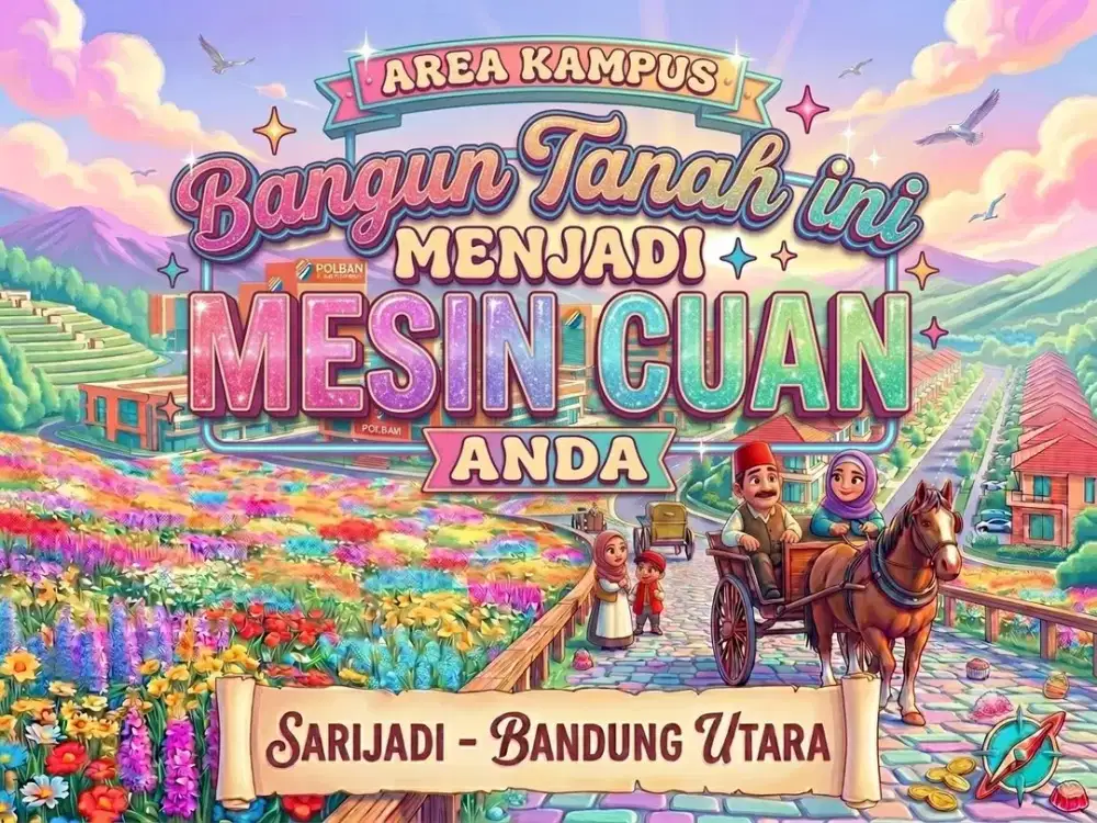 JUAL TANAH DI SARIJADI, SETRADUTA, PASTEUR, BANDUNG KOTA.
