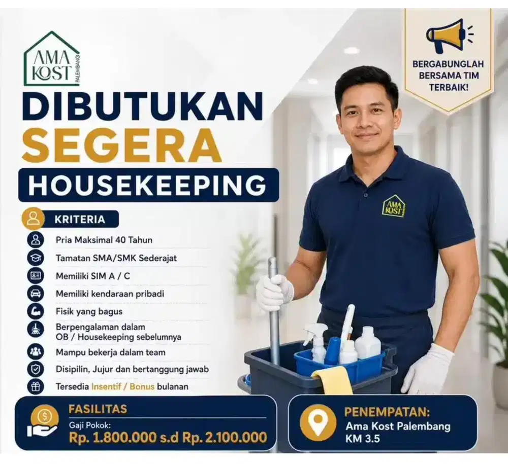 Dibutuhkan Housekeeping!