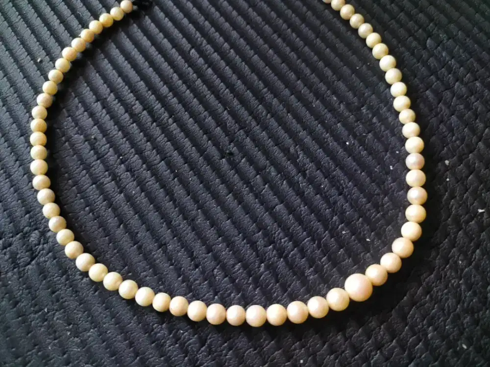 Kalung Mutiara Asli Air Tawar, sejak tahun 90 langka bagus