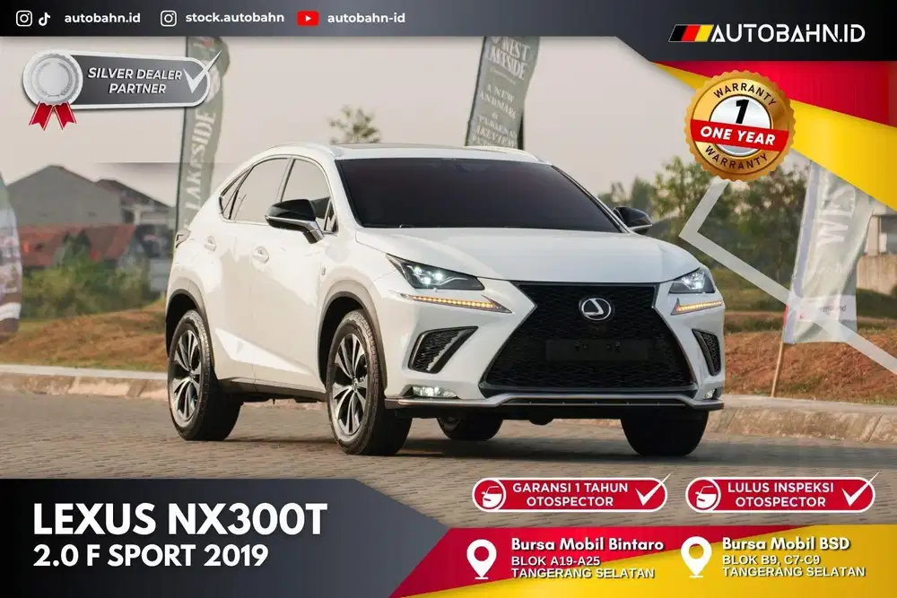 Smart People! Lexus NX300t F-Sport 2019 White on Red RSE glc200 x1 x3