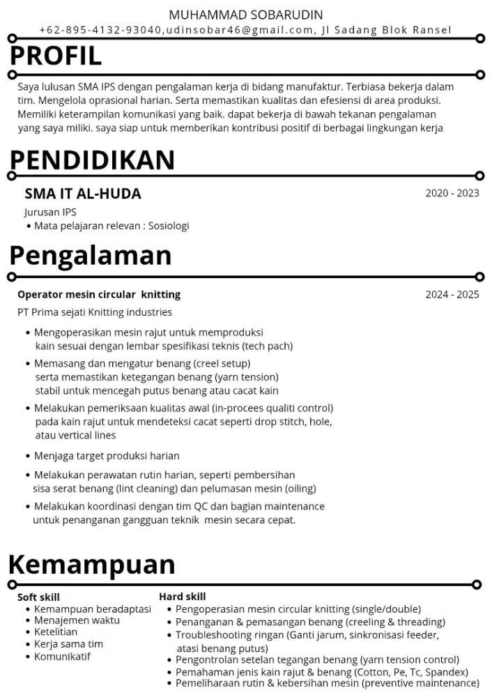 mencari pekerjaan