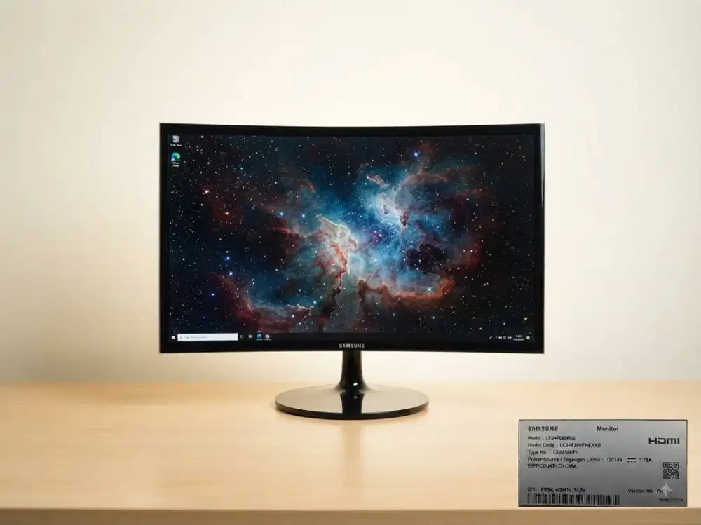 JUAL MONITOR SAMSUNG CURVED 24” – C24F390FHE | FULL HD | MULUS